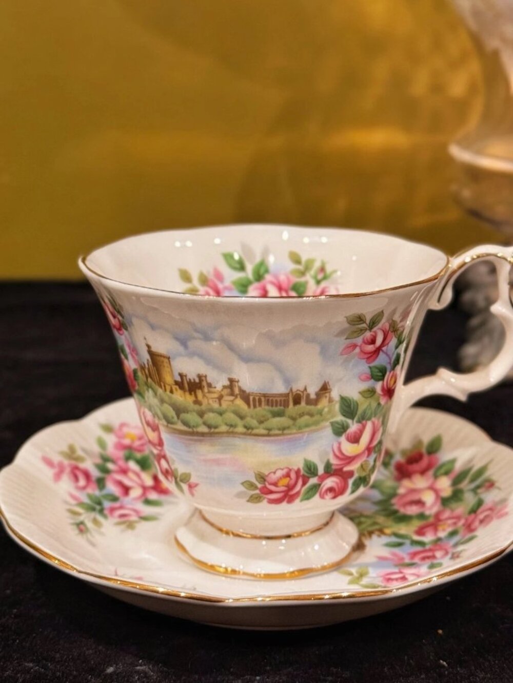 Vintage Royal Albert England's Glory Teacup Saucer